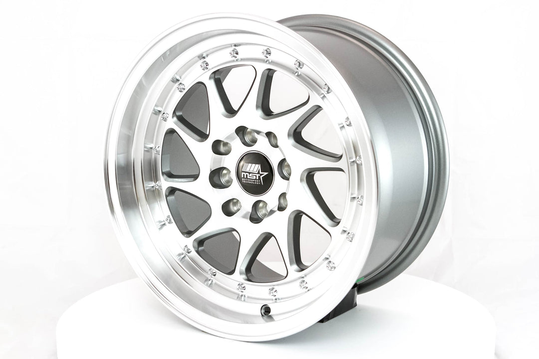 MT28 - Gunmetal w/Machined Face - 15x8.0 4x100/4x114.3 Offset +20