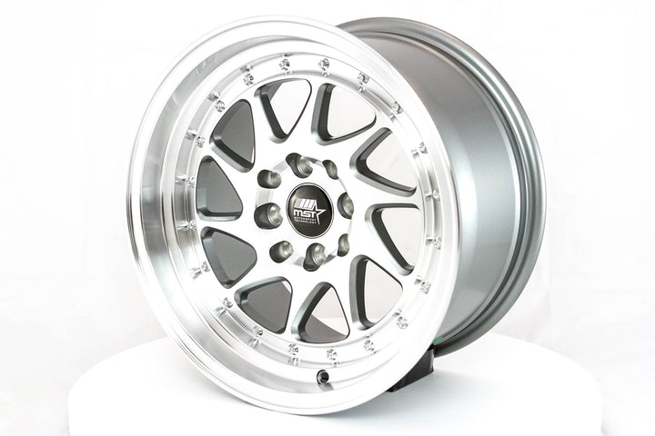MT28 - Gunmetal w/Machined Face - 15x8.0 4x100/4x114.3 Offset +20