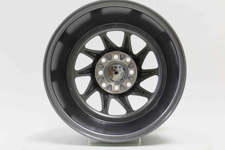 MT28 - Gunmetal w/Machined Lip - 15x8.0 4x100/4x114.3 Offset +20