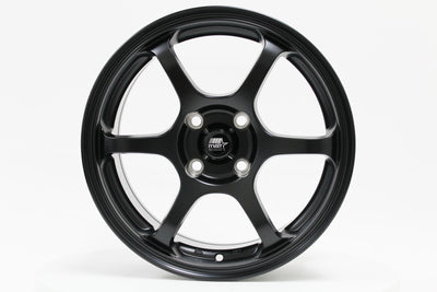 MT40 - Matte Black - 15x6.5 4X100 Offset +38