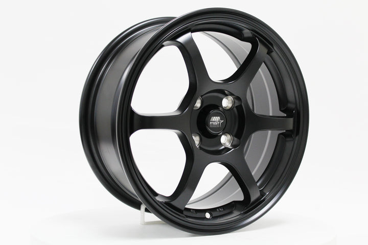 MT40 - Matte Black - 15x6.5 4X100 Offset +38