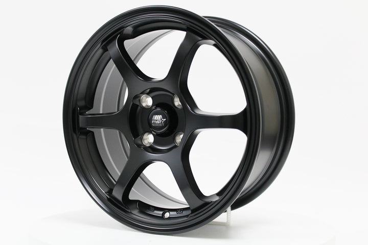 MT40 - Matte Black - 15x6.5 4X100 Offset +38