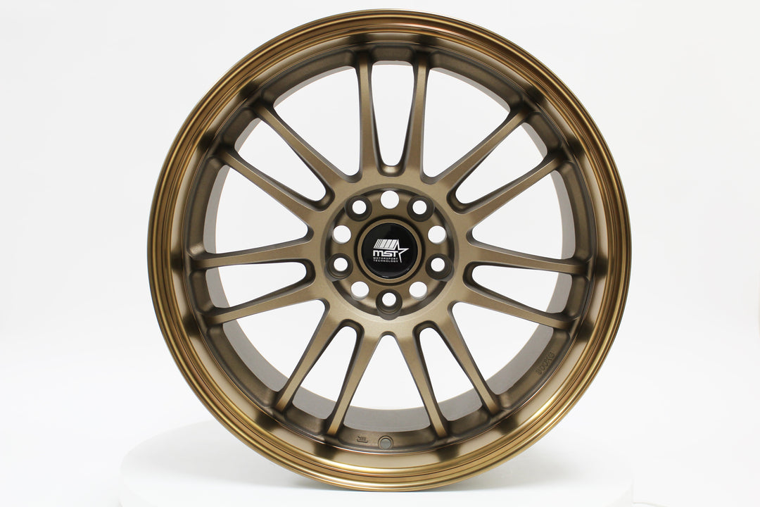 MT45 - Matte Bronze w/Bronze Machined Lip - 18X9.5 5X114.3 Offset +38