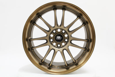 MT45 - Matte Bronze w/Bronze Machined Lip - 18X9.5 5X114.3 Offset +38