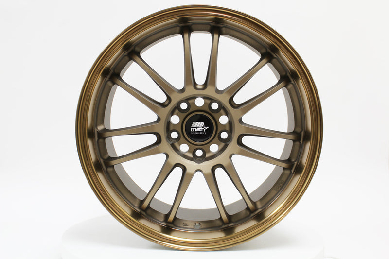MT45 - Matte Bronze w/Bronze Machined Lip - 18X9.5 5X114.3 Offset +38