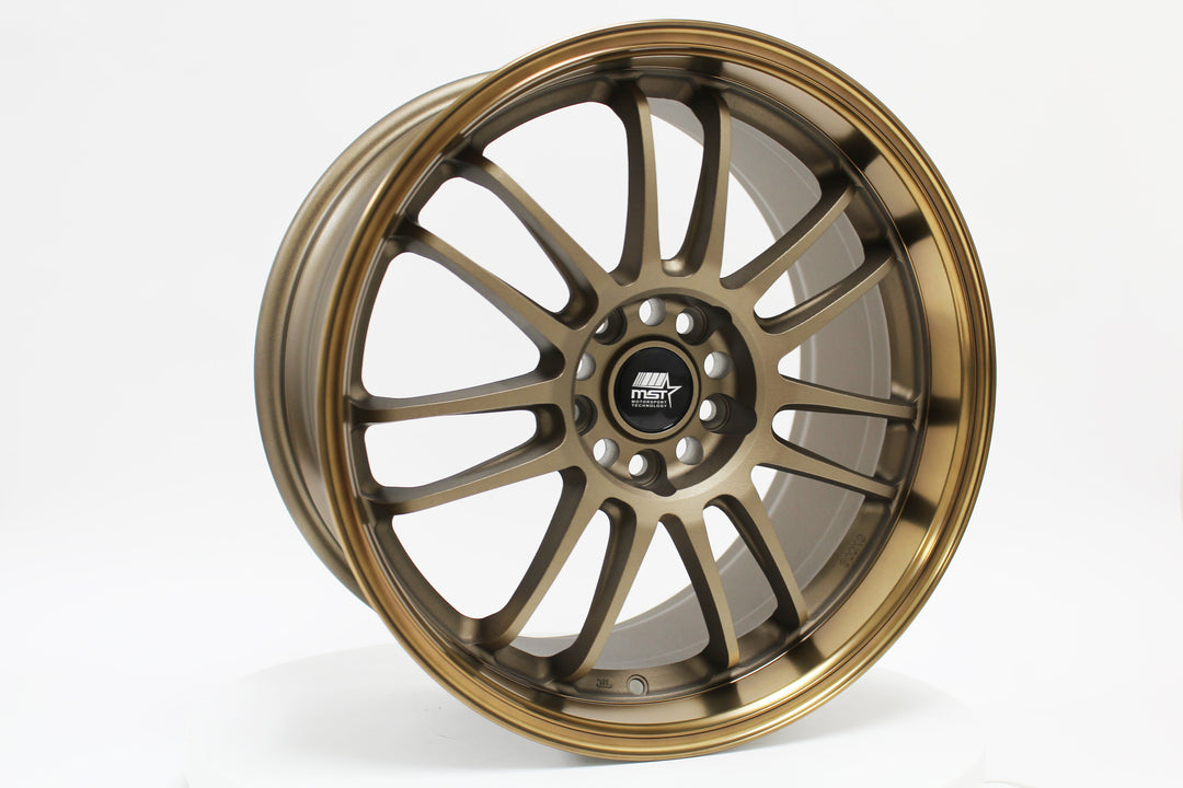 MT45 - Matte Bronze w/Bronze Machined Lip - 18X9.5 5X114.3 Offset +38