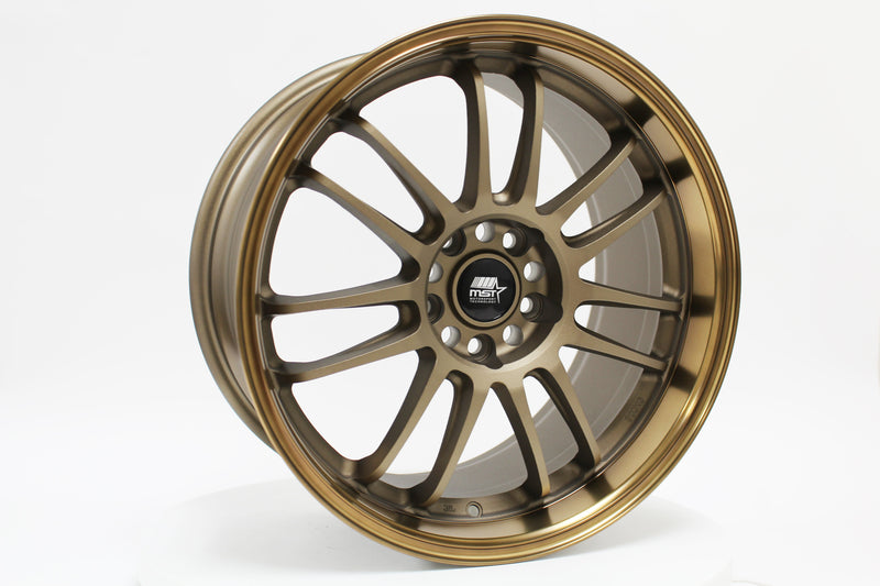 MT45 - Matte Bronze w/Bronze Machined Lip - 18X9.5 5X114.3 Offset +38
