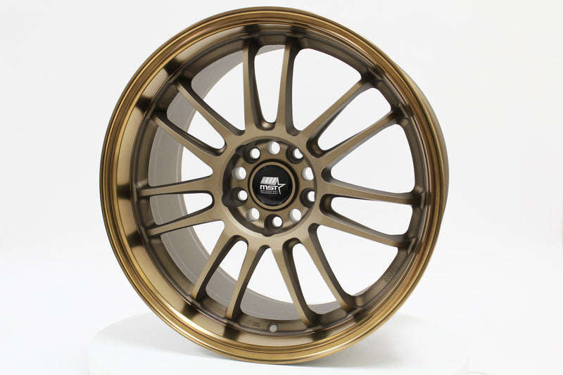 MT45 - Matte Bronze w/Bronze Machined Lip - 18X9.5 5X114.3 Offset +38