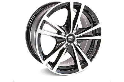 Saber - Glossy Black w/Machined Face - 14x6.0 4x100 Offset +45