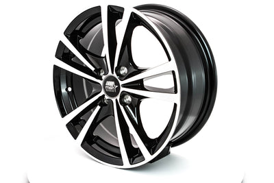 Saber - Glossy Black w/Machined Face - 14x6.0 4x100 Offset +45