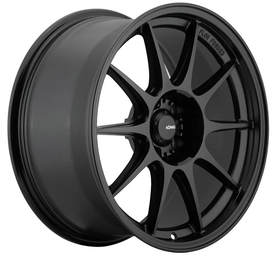 Konig Dekagram 15x7.5 +35 4x100 73.1CB - Semi-Matte Black