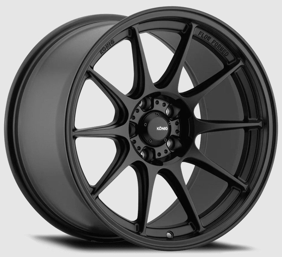 Konig Dekagram 15x7.5 +35 4x100 73.1CB - Semi-Matte Black