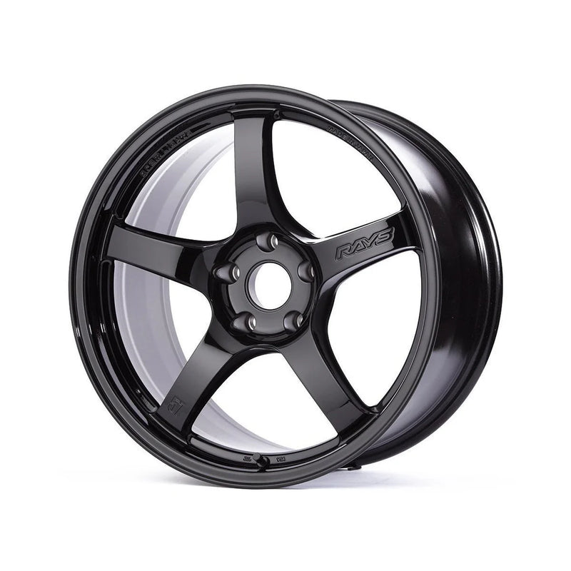 Gram Lights 57CR 19x9.5 +35 5-114.3 Glossy Black