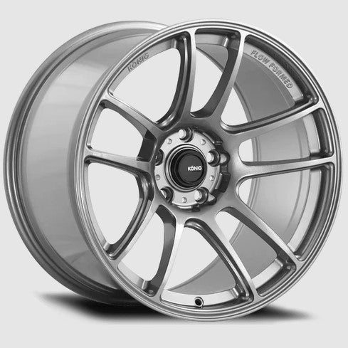 Konig Heliogram 19x9.5 +25 5x114.3 73.1CB - Titanium Metallic