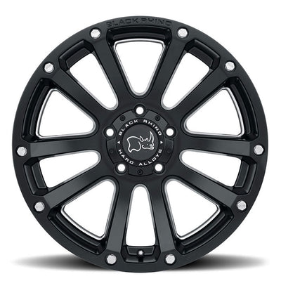 Black Rhino Highland Matte Black w/ Milled Spokes