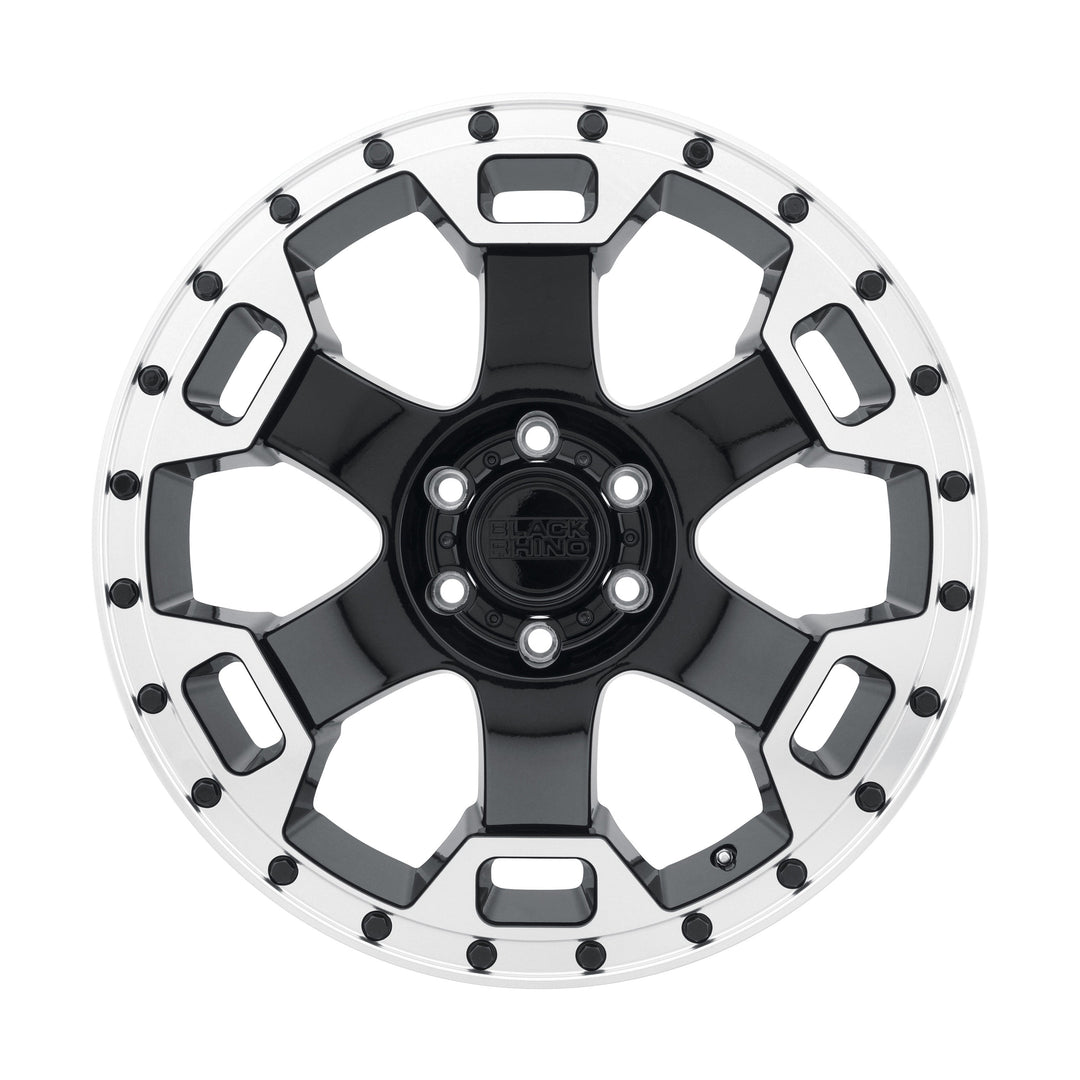 Black Rhino Gauntlet Gloss Black w/ Mirror Machined Ring