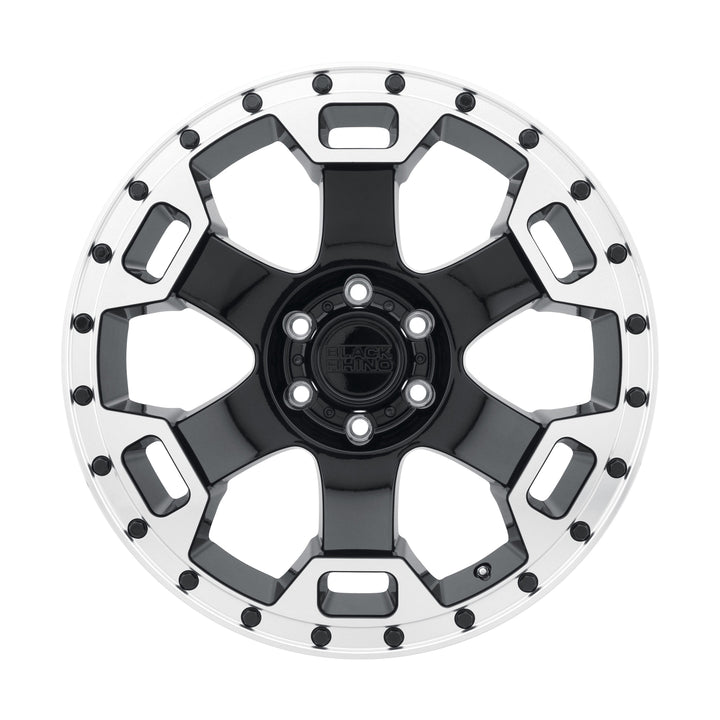 Black Rhino Gauntlet Gloss Black w/ Mirror Machined Ring