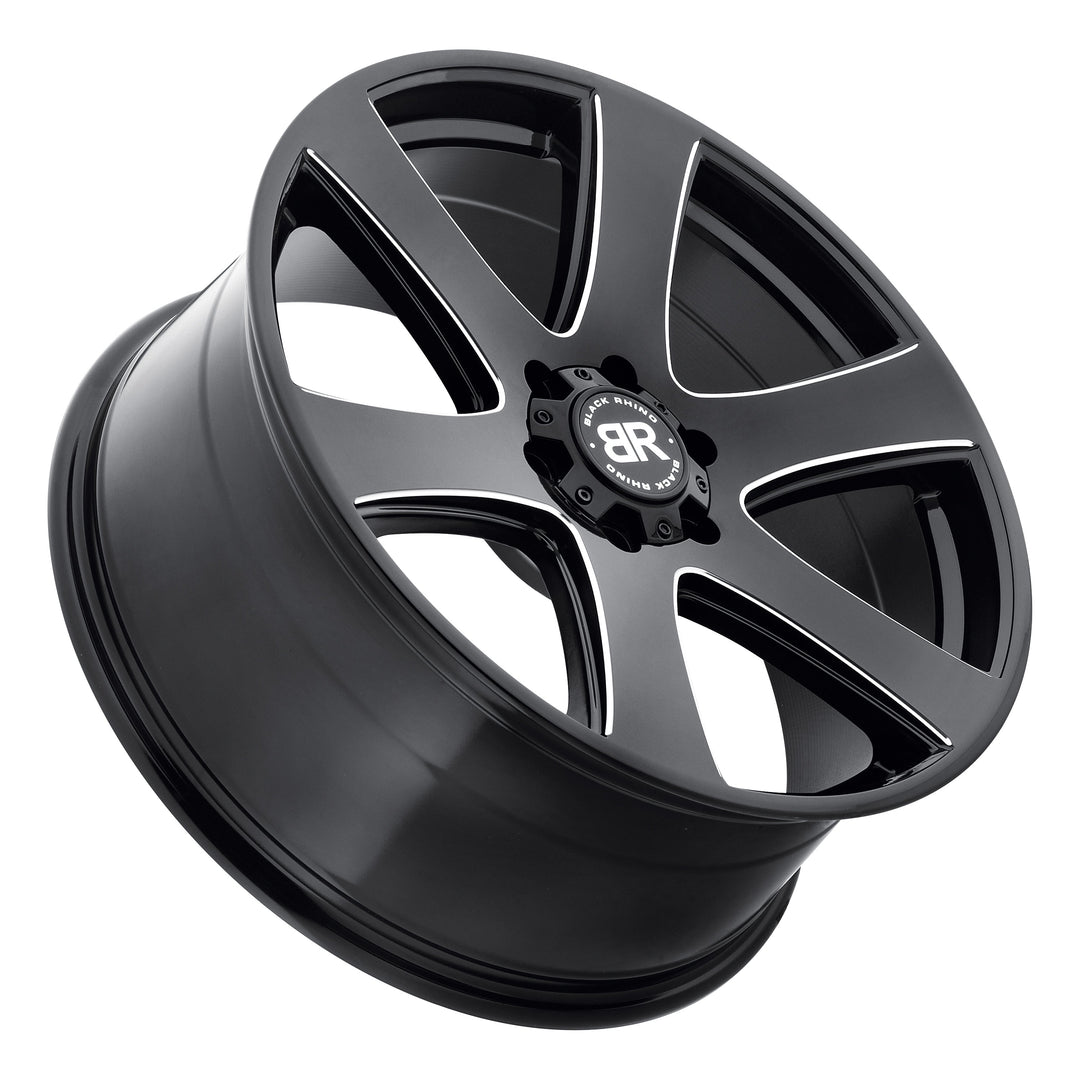 Black Rhino Haka Gloss Black w/ Milled Spokes