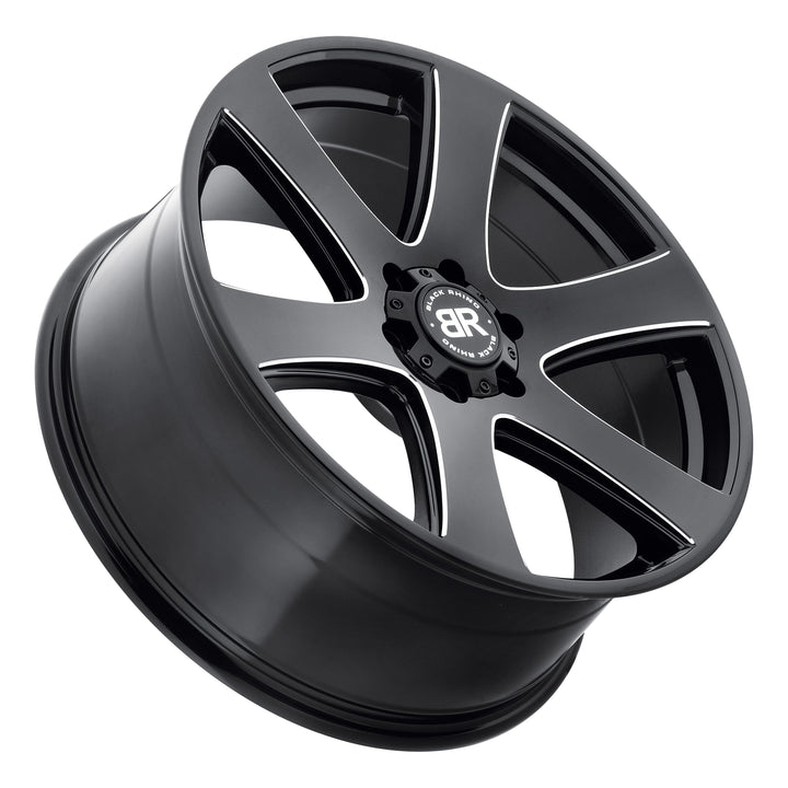 Black Rhino Haka Gloss Black w/ Milled Spokes