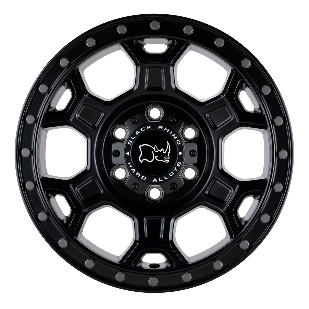 Black Rhino Midhill Matte Black w/ Gunmetal Bolts