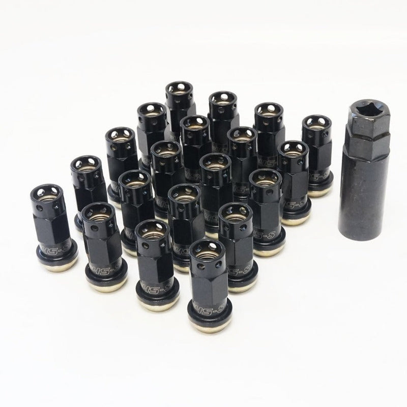 Muteki SR45-S Open End Lug Nuts - Black