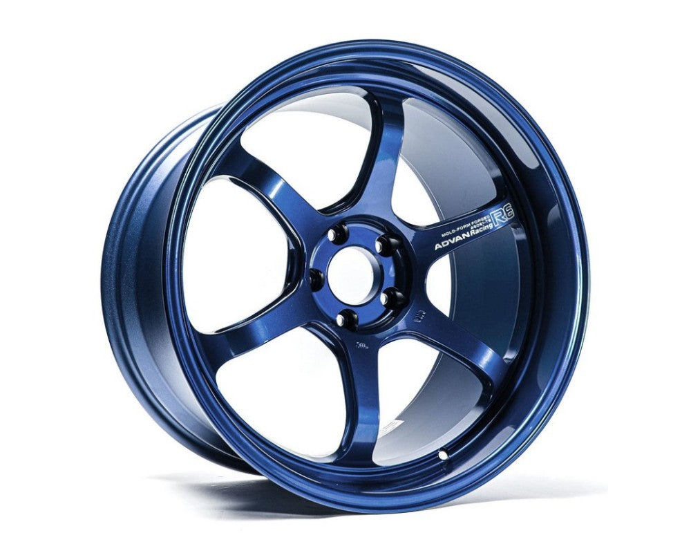 Advan Racing R6 18x9.5 +38 5x114.3 - Racing Titanium Blue – Jspec Wheels