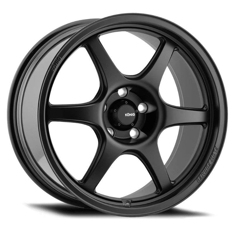 Konig Hexaform 17x8 +40 4x108 73.1CB - Matte Black