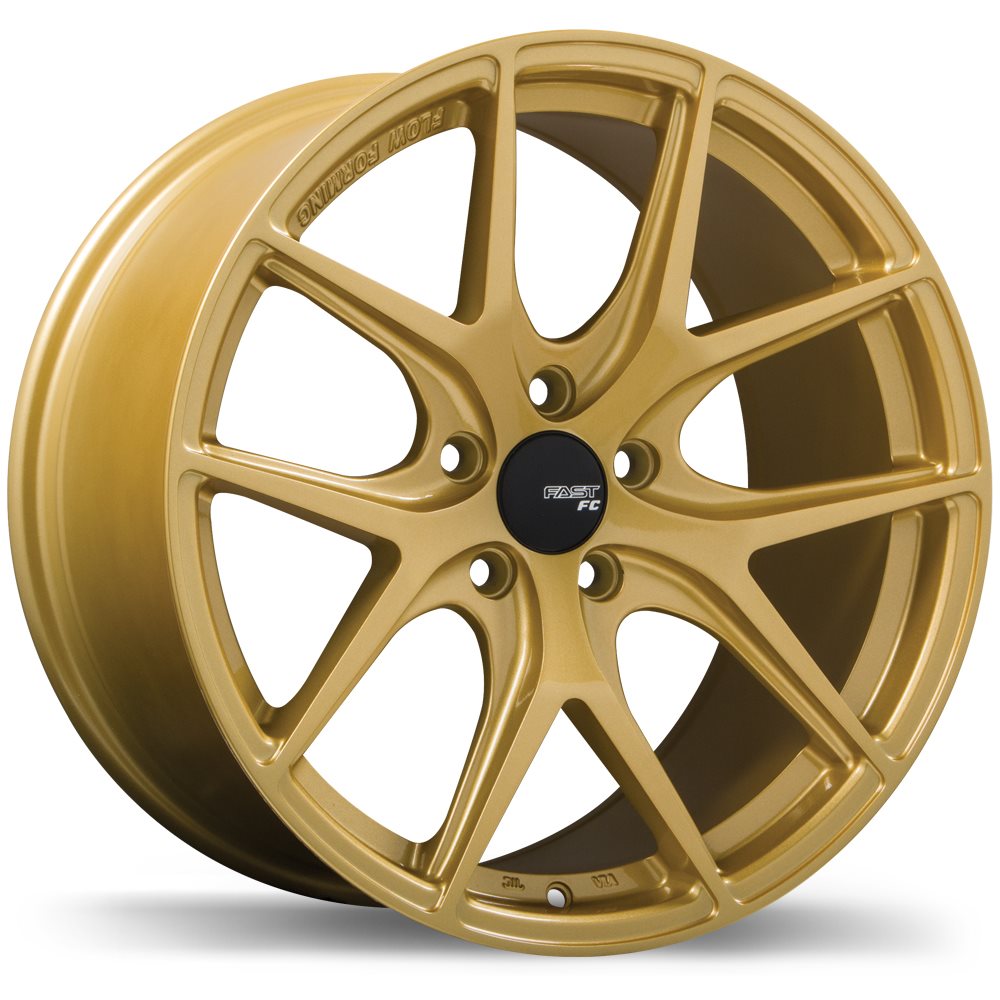 Fast FC04 18x9 +40 5x120 72.6CB - Gold – Jspec Wheels